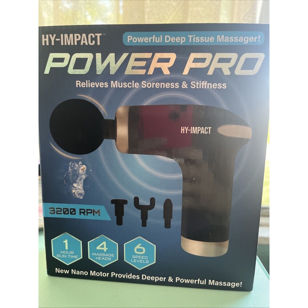 Hy-impact power pro massager 4 Heads 6 Speeds USB